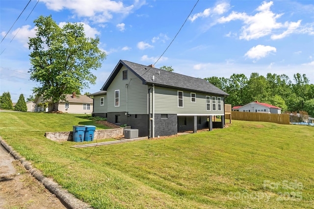800 Hoyle St SW, Valdese, NC 28690 - rear view of house featuring central air condition unit