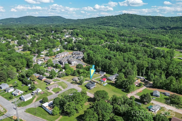 800 Hoyle St SW, Valdese, NC 28690 - view of property location featuring a heavily wooded area and mountains