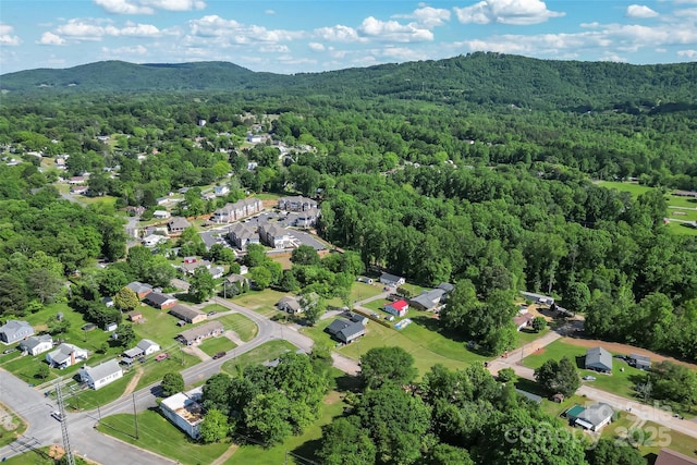 800 Hoyle St SW, Valdese, NC 28690 - aerial view of property's location featuring a forest and mountains