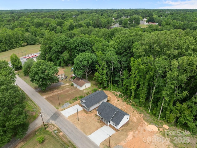 894 Oval St, Kannapolis, NC 28081 - bird's eye view of a heavily wooded area