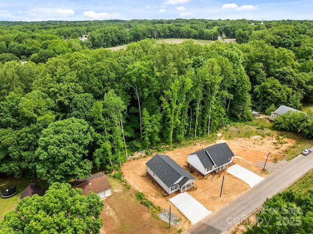 896 Oval St, Kannapolis, NC 28081 - drone / aerial view of a heavily wooded area