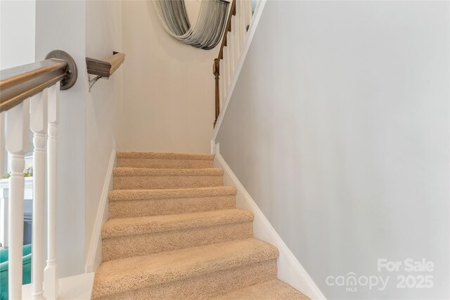 11333 Preservation Ln, Charlotte, NC 28278 - staircase with baseboards