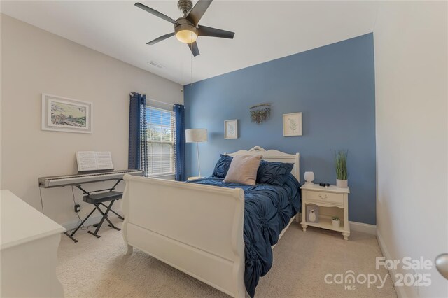11333 Preservation Ln, Charlotte, NC 28278 - bedroom featuring carpet and ceiling fan