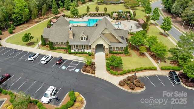 11333 Preservation Ln, Charlotte, NC 28278 - aerial view of a pool area