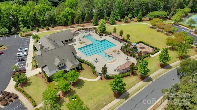 11333 Preservation Ln, Charlotte, NC 28278 - aerial view of a pool area