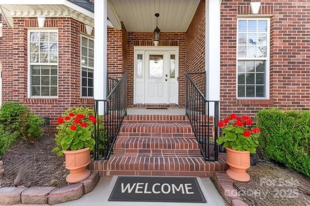 4619 Glasgow Ct, Gastonia, NC 28056 - property entrance with brick siding