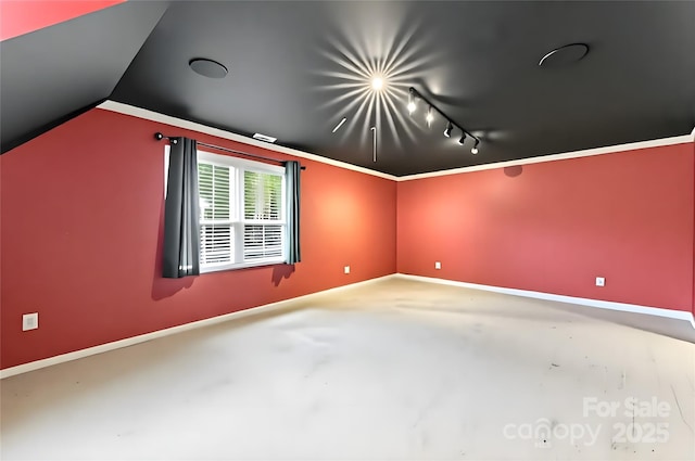 4619 Glasgow Ct, Gastonia, NC 28056 - additional living space featuring lofted ceiling and baseboards