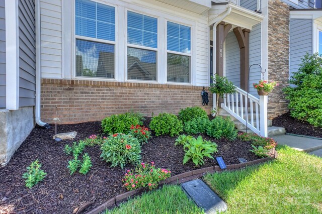 110 Synandra Dr Unit B, Mooresville, NC 28117 - property entrance with brick siding