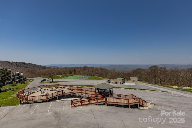 301 Pinnacle Inn Rd Unit 2210, Beech Mountain, NC 28604 - surrounding community with a gazebo, a mountain view, and uncovered parking