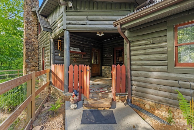 214 Hubert Mccall Rd, Balsam Grove, NC 28708 - entrance to property with a chimney