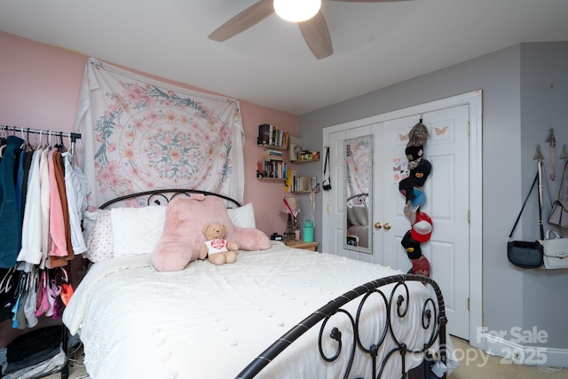 201 Vanderbilt Blvd, Locust, NC 28097 - bedroom featuring a closet and a ceiling fan