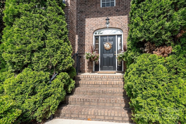 201 Vanderbilt Blvd, Locust, NC 28097 - property entrance featuring brick siding