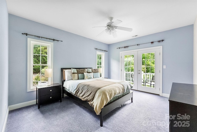 5418 Commodore Pl, Clover, SC 29710 - carpeted bedroom featuring access to exterior, baseboards, and multiple windows