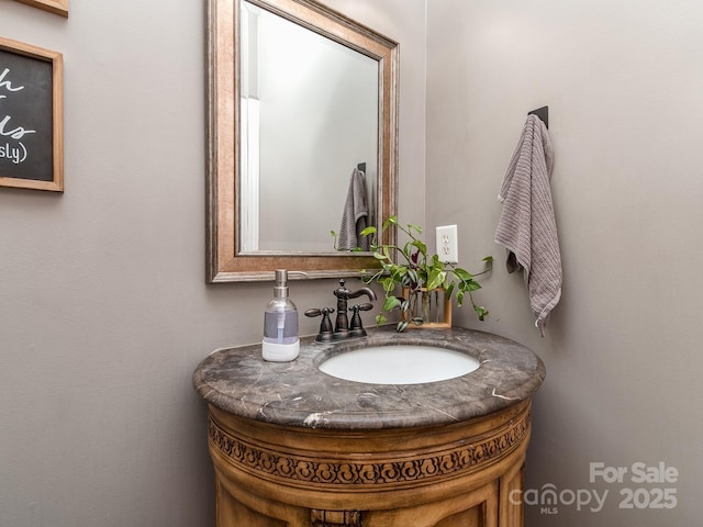 bathroom featuring vanity