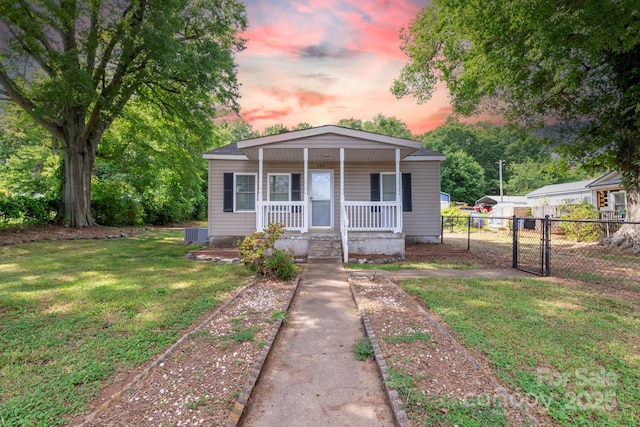 205 Stowe Acres Rd, Kings Mountain, NC 28086 - bungalow-style home with covered porch