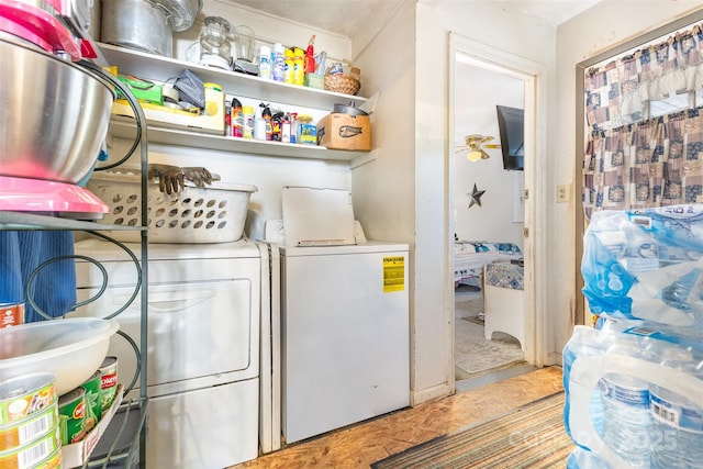 view of laundry area