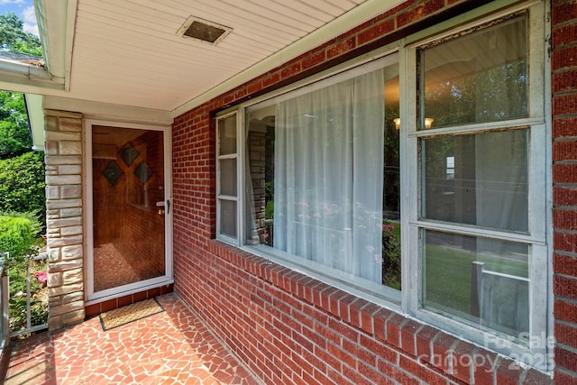 24501 Canton Rd, Albemarle, NC 28001 - entrance to property featuring brick siding and a porch