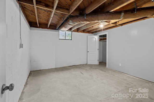 24501 Canton Rd, Albemarle, NC 28001 - below grade area featuring concrete block wall