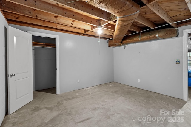 24501 Canton Rd, Albemarle, NC 28001 - view of unfinished basement