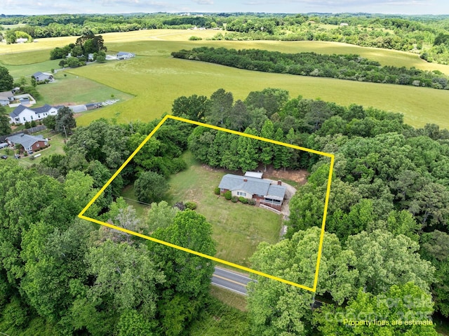 24501 Canton Rd, Albemarle, NC 28001 - aerial view of property's location with property parcel outlined