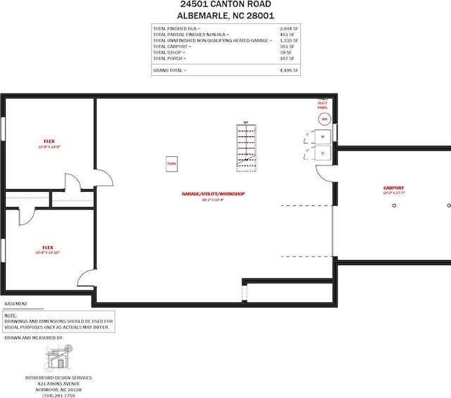 24501 Canton Rd, Albemarle, NC 28001 - floor plan / room layout
