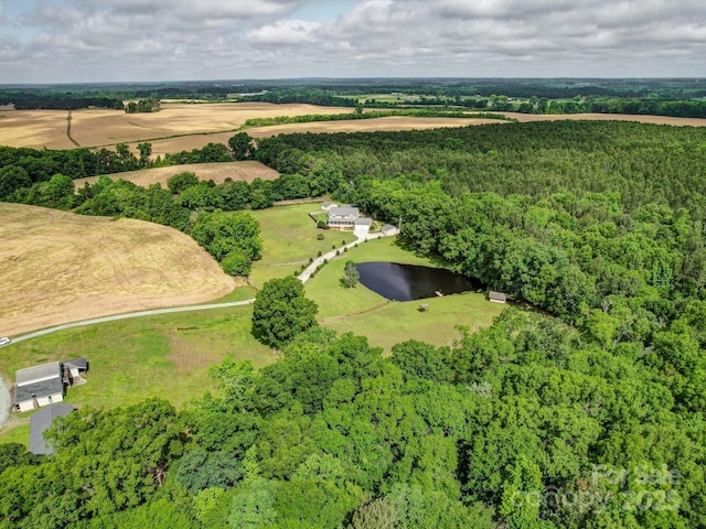 4111 Jenkins Rd, Marshville, NC 28103 - bird's eye view of a forest and a nearby body of water
