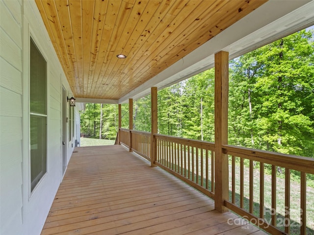 155 Pebble Ridge Rd, Spruce Pine, NC 28777 - view of wooden porch
