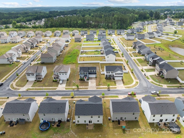 aerial perspective of suburban area