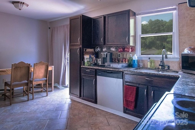 305 Ridge Manor Dr, Raeford Township, NC 28376 - kitchen featuring dishwasher, a sink, and stainless steel microwave