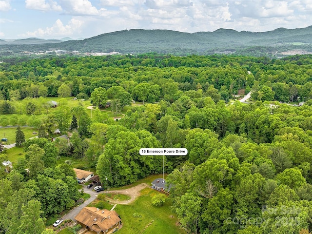 16 Emerson Poore Dr, Candler, NC 28715 - bird's eye view of a mountain backdrop and a forest