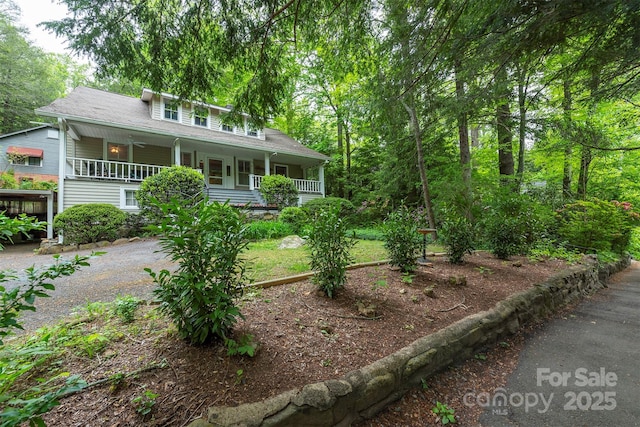 223 Assembly Dr, Montreat, NC 28757 - view of front of house with a porch