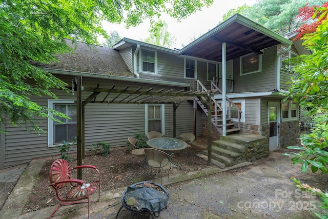 223 Assembly Dr, Montreat, NC 28757 - rear view of property featuring stone siding