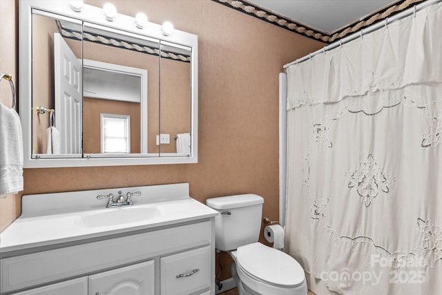 147 Bluewing Ln Unit 274, Mooresville, NC 28117 - bathroom featuring vanity, toilet, and a shower with curtain