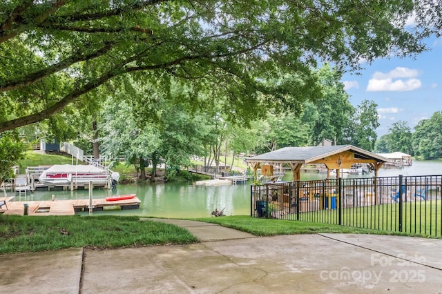 147 Bluewing Ln Unit 274, Mooresville, NC 28117 - surrounding community with a water view and a dock