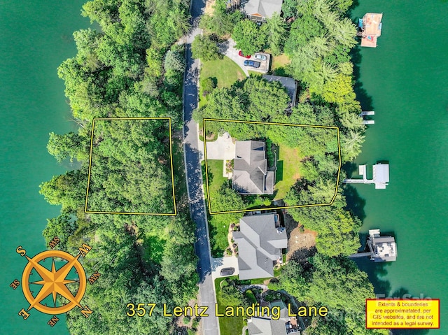 357 Lentz Landing Ln, Nebo, NC 28761 - view of property location with property boundaries highlighted