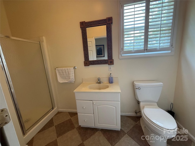 357 Lentz Landing Ln, Nebo, NC 28761 - full bathroom with plenty of natural light, a shower stall, and vanity