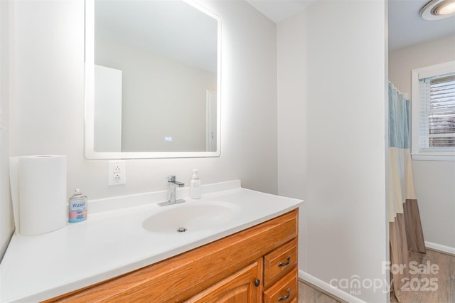 bathroom featuring vanity