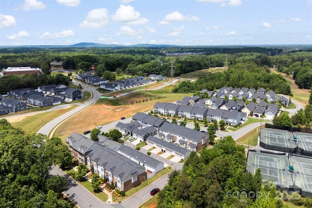 2485 Shanklin Ln, Denver, NC 28037 - aerial perspective of suburban area featuring a heavily wooded area