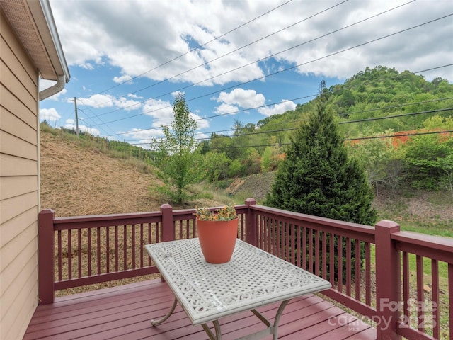 2600 Crabtree Rd, Waynesville, NC 28785 - deck with outdoor dining area