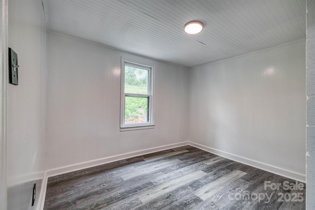 3614 Frank Whisnant Rd, Morganton, NC 28655 - unfurnished room with dark wood-type flooring and baseboards