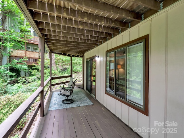 76 Shirley Dr, Maggie Valley, NC 28751 - view of wooden deck