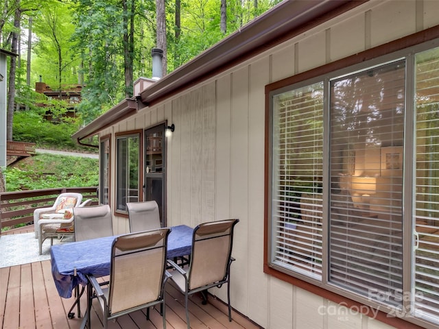 76 Shirley Dr, Maggie Valley, NC 28751 - deck with outdoor dining space