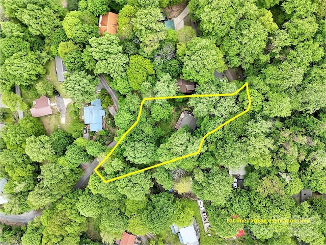 76 Shirley Dr, Maggie Valley, NC 28751 - aerial view of property's location featuring property boundaries highlighted