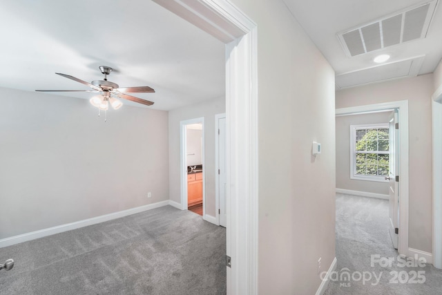 668 Smith St, Kannapolis, NC 28083 - hallway featuring carpet floors and baseboards