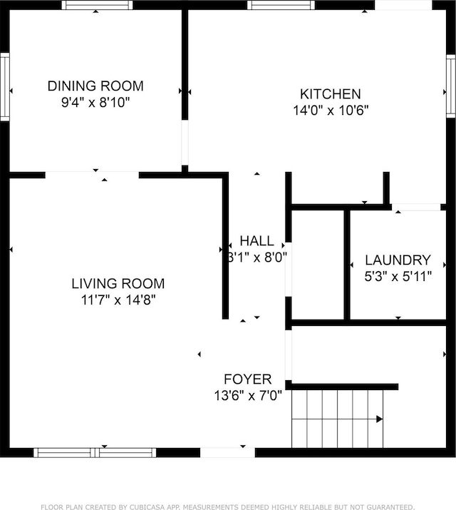 668 Smith St, Kannapolis, NC 28083 - floor plan / room layout