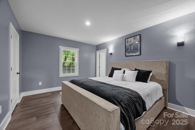 11 Mountain View Anx, Old Fort, NC 28762 - bedroom with baseboards, dark wood-style floors, and recessed lighting