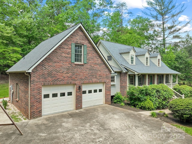 304 La Foret Dr, Morganton, NC 28655 - view of front of property featuring concrete driveway, brick siding, and roof with shingles