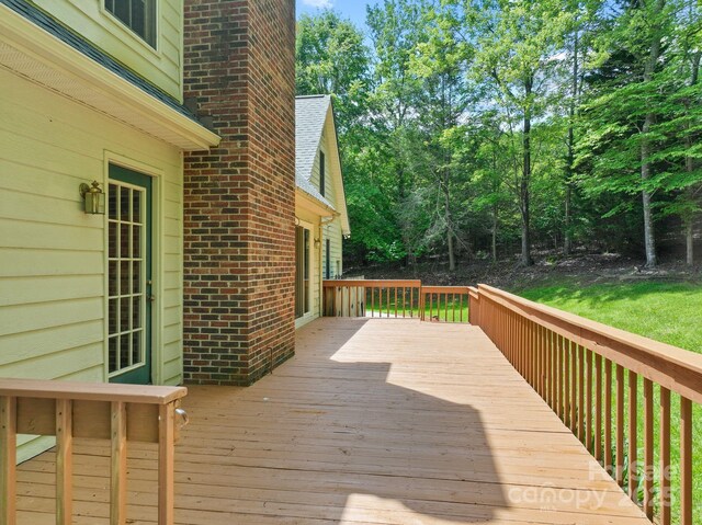 304 La Foret Dr, Morganton, NC 28655 - view of wooden terrace