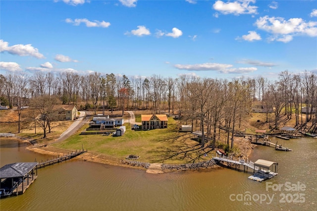 3062 Bass Dr, Sherrills Ford, NC 28673 - aerial view of a nearby body of water and a tree filled landscape