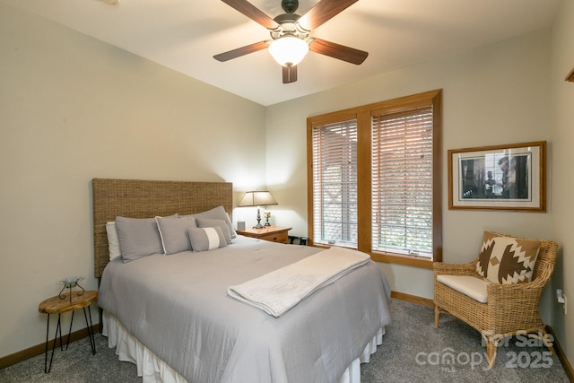 61 Creekside Way Unit G/101, Burnsville, NC 28714 - bedroom featuring baseboards, carpet floors, and a ceiling fan